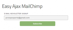Easy Ajax MailChimp screenshot 1