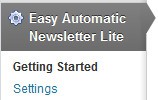 Easy Automatic Newsletter Lite screenshot 1