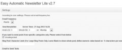 Easy Automatic Newsletter Lite screenshot 2