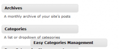 Easy Categories Management Widget screenshot 1