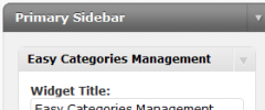 Easy Categories Management Widget screenshot 2