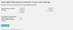 Easy Digital Downloads Addon for WP Courseware screenshot 2