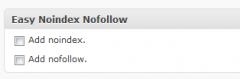 Easy Noindex And Nofollow screenshot 1