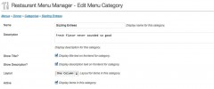 Easy Restaurant Menu Manager screenshot 1