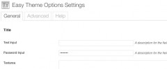 Easy Theme Options screenshot 1