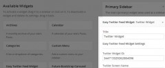 Easy Twitter Feed Widget Plugin screenshot 3