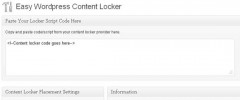 Easy Wordpress Content Locker screenshot 1