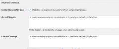 EDD - Prevent EU Checkout screenshot 1