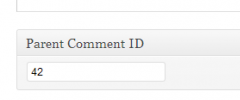 Edit Parent Comment ID screenshot 1