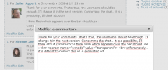 Editable Comments screenshot 2