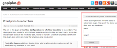 Email posts to subscribers screenshot 1