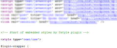Embedded Style Sheet Plugin for Wordpress screenshot 2