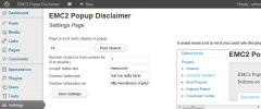 EMC2 Popup Disclaimer screenshot 1