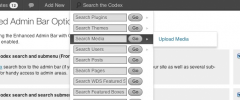Enhanced Admin Bar with Codex Search screenshot 2