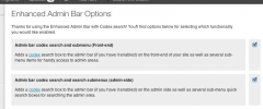 Enhanced Admin Bar with Codex Search screenshot 3
