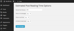 Estimated Post Reading Time screenshot 1