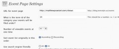 Event Page Plugin screenshot 2
