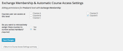 Exchange Membership Addon for WP Courseware screenshot 2