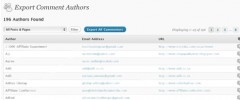 Export Comment Authors screenshot 1