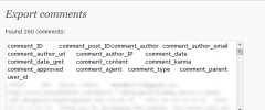 Export comments screenshot 1