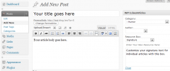 EzineArticles WordPress Plugin screenshot 7
