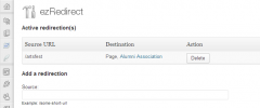 ezRedirect screenshot 1