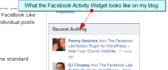 Facebook Activity Feed Widget for WordPress screenshot 2