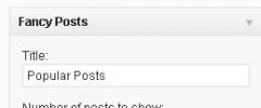 Fancy Posts Widget screenshot 1