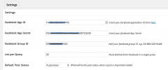 Facebook Group to WordPress screenshot 1