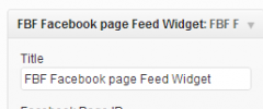 FBF Facebook page Feed Widget screenshot 1