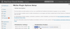 FaceBook Like Button Plugin for Wordpress screenshot 1