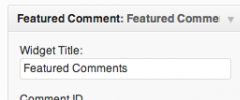 Featured Comment Widget screenshot 3