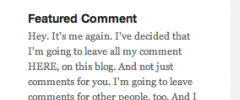 Featured Comment Widget screenshot 5