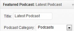 Featured Podcast Widget screenshot 1