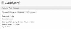 Featured Post Manager screenshot 2