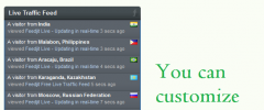 Feedjit Live Traffic Feed screenshot 1