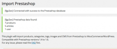 FG PrestaShop to WooCommerce screenshot 1