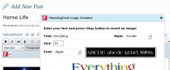 FlamingText wordpress plugin screenshot 2
