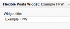 Flexible Posts Widget screenshot 2