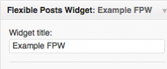 Flexible Posts Widget screenshot 3