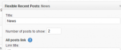 Flexible Recent Posts screenshot 1