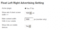 Float Left Right Advertising screenshot 1