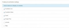 Floating Social Buttons screenshot 1