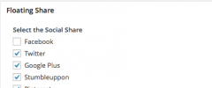 Floating Social Share bar WordPress plugin screenshot 2