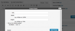 IFrame Shortcode screenshot 2