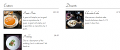 Food and Drink Menu screenshot 1