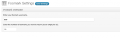 Foomark WordPress Widget screenshot 1