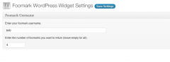 Foomark WordPress Widget screenshot 2