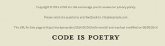 Footer Text screenshot 2
