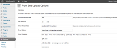 Front End Upload screenshot 1
